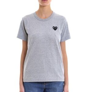 Comme des Garçons PLAY Gray Heart Tee‎ T-Shirt